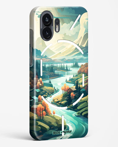 Alpine Mountain Charm [BREATHE] Hard Case Phone Cover (Nothing)