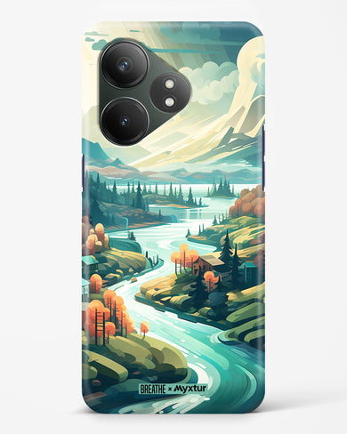 Alpine Mountain Charm [BREATHE] Hard Case Phone Cover (Realme)