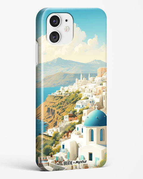 Picturesque Santorini [BREATHE] Hard Case Phone Cover (Apple)