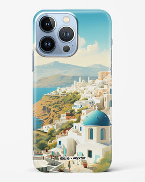 Picturesque Santorini [BREATHE] Hard Case iPhone 13 Pro