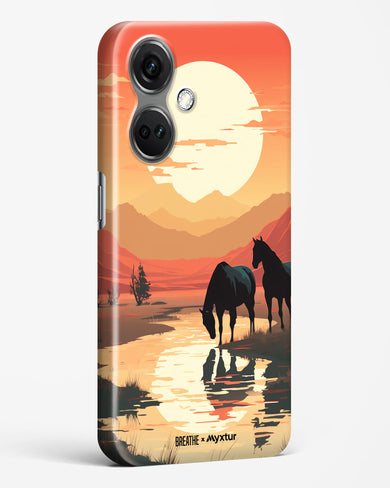 Horses by the Brook [BREATHE] Hard Case Phone Cover (OnePlus)