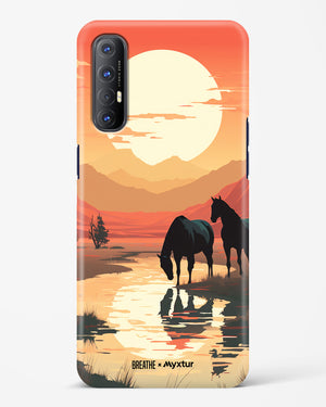 Horses by the Brook [BREATHE] Hard Case Phone Cover-(Oppo)