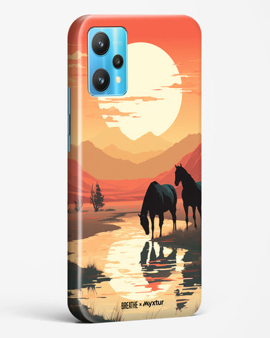 Horses by the Brook [BREATHE] Hard Case Phone Cover (Realme)