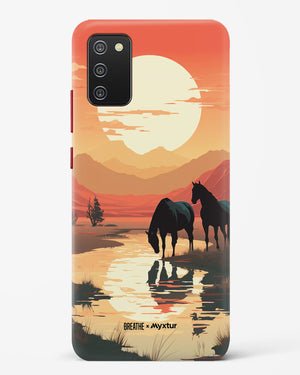 Horses by the Brook [BREATHE] Hard Case Phone Cover-(Samsung)