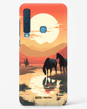Horses by the Brook [BREATHE] Hard Case Phone Cover-(Samsung)