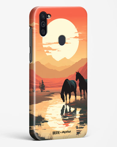 Horses by the Brook [BREATHE] Hard Case Phone Cover (Samsung)