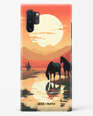 Horses by the Brook [BREATHE] Hard Case Phone Cover-(Samsung)