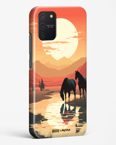 Horses by the Brook [BREATHE] Hard Case Phone Cover (Samsung)