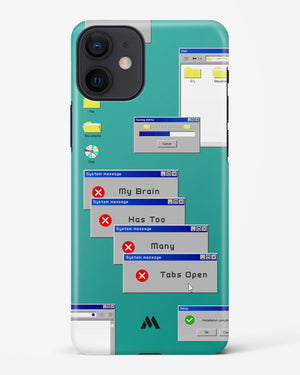 Too Many Open Tabs Hard Case Phone Cover (Apple)