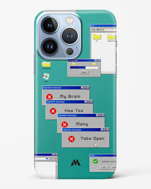 Too Many Open Tabs Hard Case Phone Cover (Apple)