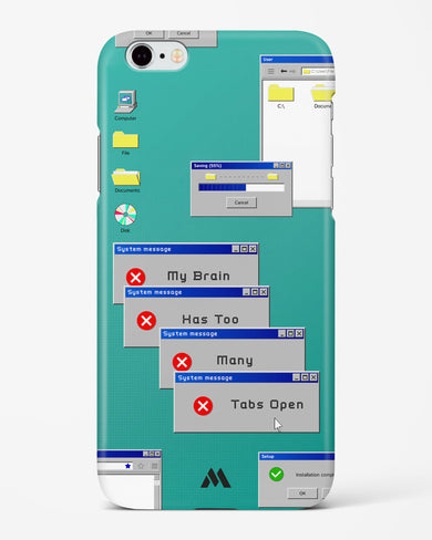Too Many Open Tabs Hard Case Phone Cover (Apple)