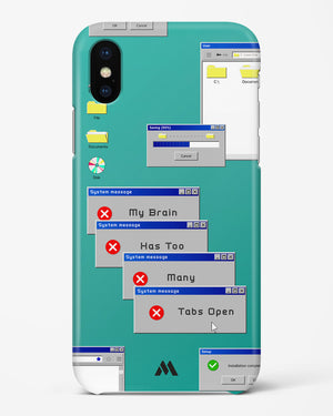 Too Many Open Tabs Hard Case Phone Cover (Apple)