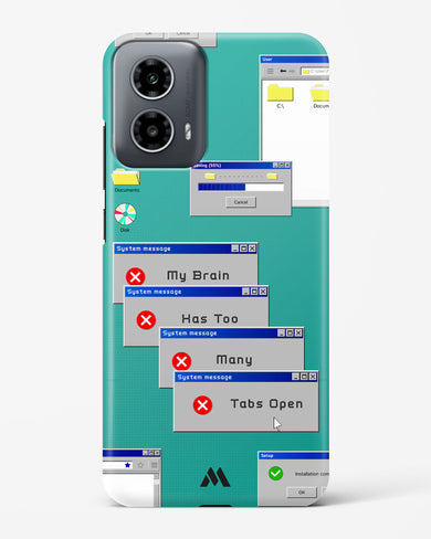 Too Many Open Tabs Hard Case Phone Cover (Motorola)