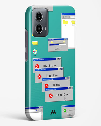 Too Many Open Tabs Hard Case Phone Cover (Motorola)