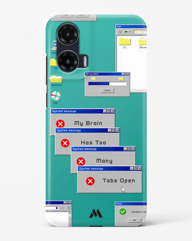 Too Many Open Tabs Hard Case Phone Cover (Motorola)