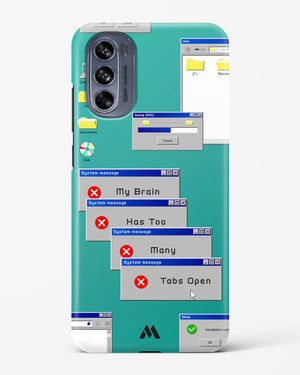 Too Many Open Tabs Hard Case Phone Cover (Motorola)