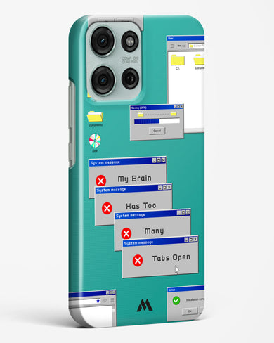 Too Many Open Tabs Hard Case Phone Cover (Motorola)