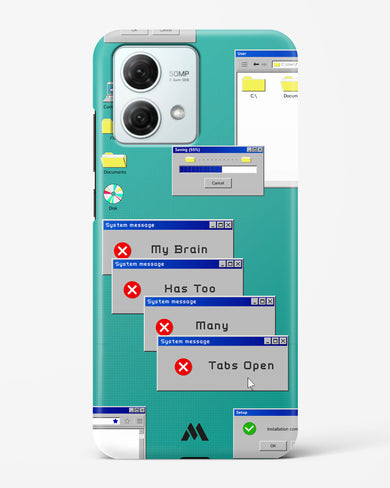 Too Many Open Tabs Hard Case Phone Cover (Motorola)