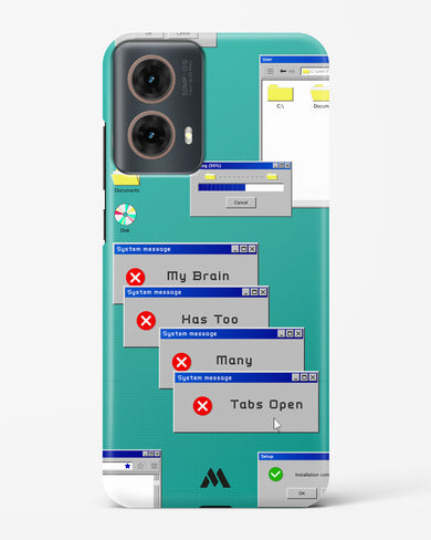 Too Many Open Tabs Hard Case Phone Cover (Motorola)