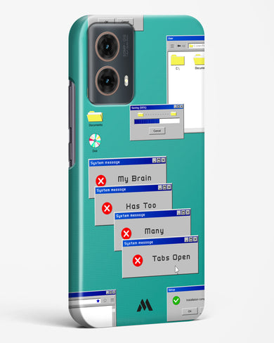 Too Many Open Tabs Hard Case Phone Cover (Motorola)