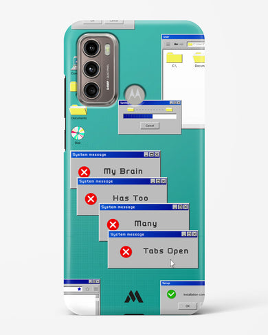 Too Many Open Tabs Hard Case Phone Cover (Motorola)