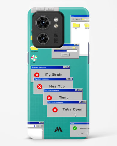 Too Many Open Tabs Hard Case Phone Cover (Motorola)