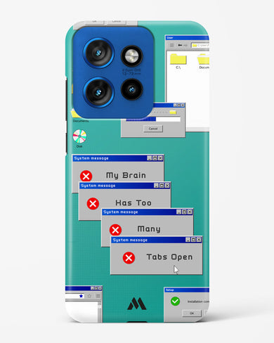 Too Many Open Tabs Hard Case Phone Cover (Motorola)
