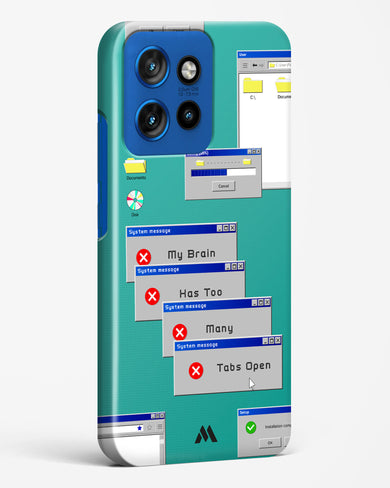 Too Many Open Tabs Hard Case Phone Cover (Motorola)