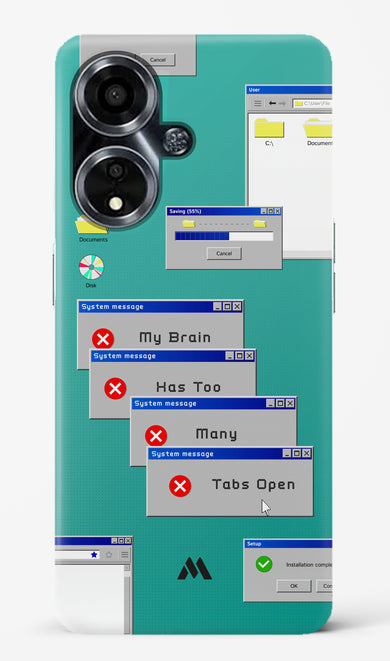 Too Many Open Tabs Hard Case Phone Cover (Oppo)