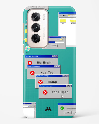 Too Many Open Tabs Hard Case Phone Cover (Oppo)