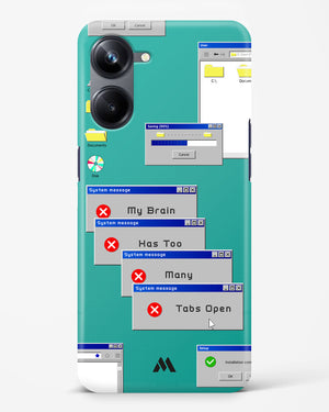 Too Many Open Tabs Hard Case Phone Cover (Realme)