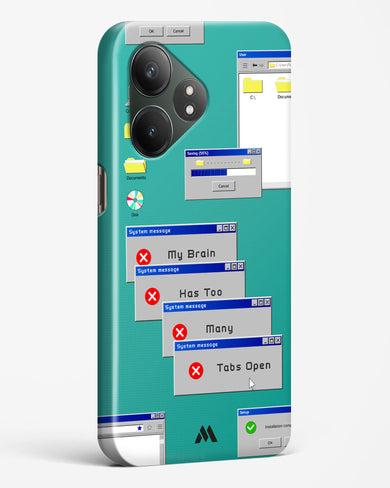 Too Many Open Tabs Hard Case Phone Cover (Realme)