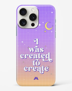 Created to Create Hard Case Phone Cover-(Apple)