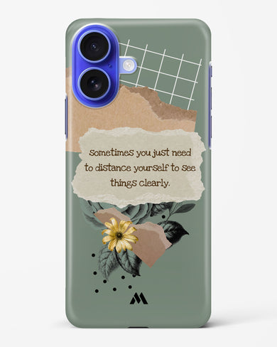 Distance Yourself Hard Case Phone Cover (Apple)