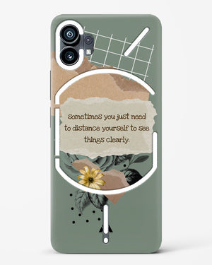 Distance Yourself Hard Case Phone Cover-(Nothing)