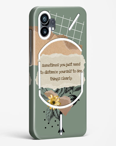 Distance Yourself Hard Case Phone Cover-(Nothing)