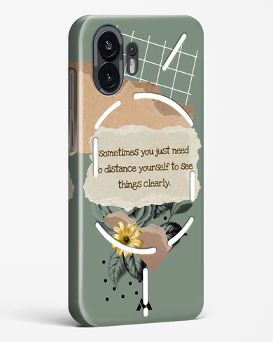 Distance Yourself Hard Case Phone Cover (Nothing)