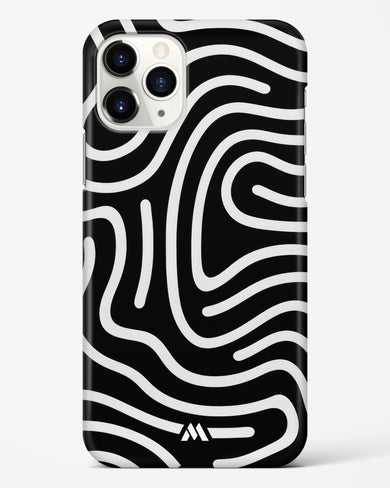 Monochrome Maze Hard Case Phone Cover-(Apple)