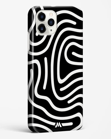 Monochrome Maze Hard Case Phone Cover-(Apple)