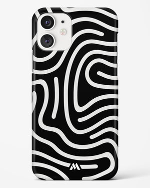 Monochrome Maze Hard Case Phone Cover-(Apple)