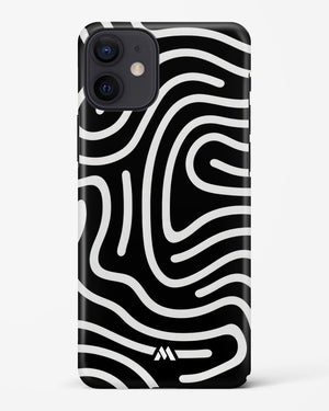 Monochrome Maze Hard Case Phone Cover-(Apple)