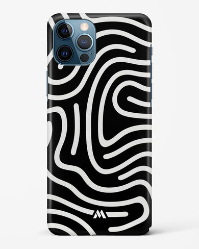 Monochrome Maze Hard Case Phone Cover-(Apple)