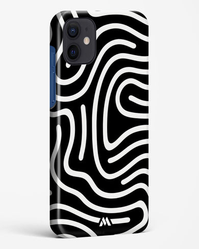 Monochrome Maze Hard Case Phone Cover-(Apple)