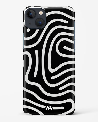 Monochrome Maze Hard Case Phone Cover-(Apple)