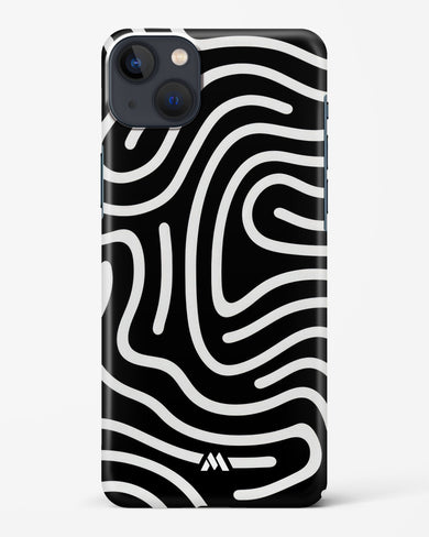 Monochrome Maze Hard Case Phone Cover-(Apple)