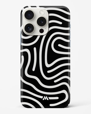 Monochrome Maze Hard Case Phone Cover-(Apple)