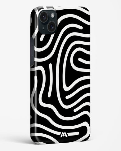 Monochrome Maze Hard Case Phone Cover-(Apple)