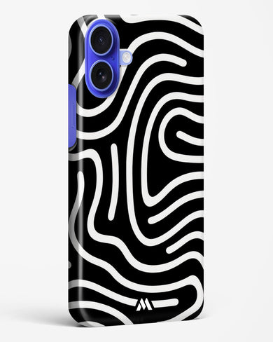 Monochrome Maze Hard Case Phone Cover (Apple)