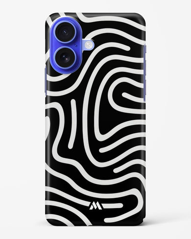 Monochrome Maze Hard Case Phone Cover (Apple)