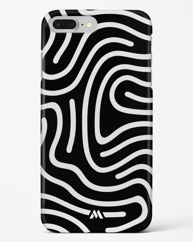 Monochrome Maze Hard Case Phone Cover-(Apple)